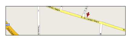 Mapa esquemtico com a localizao do IBMC INEB apontada